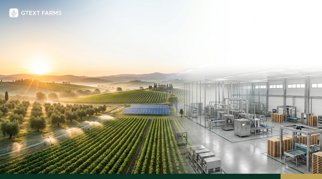 Gtext Farms field and processing operations